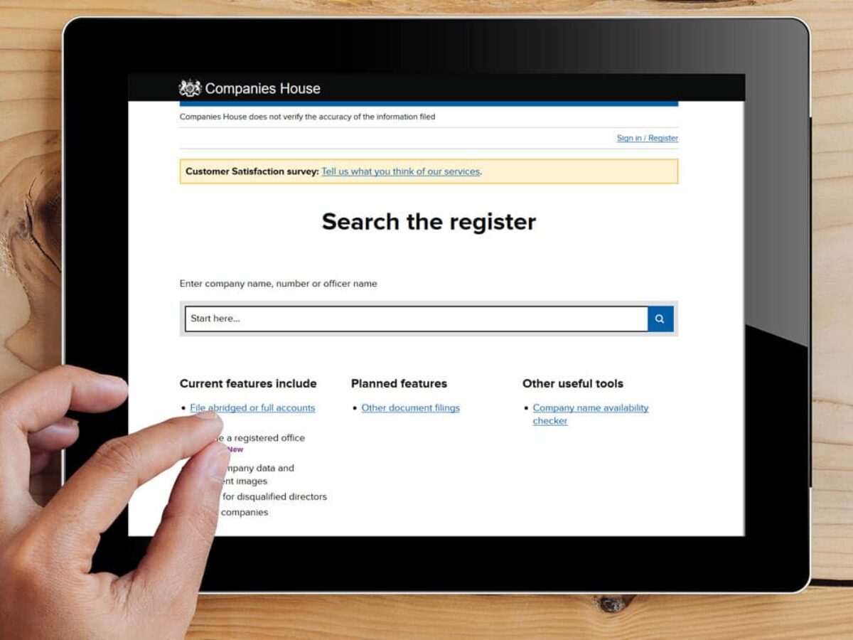 Hmrc on sale company check